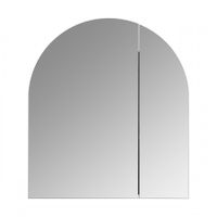 Зеркальный шкаф САНТА-БАРБАРА 80, графит арт-1A286502CB820 — фото 2, Зеркальные шкафы в ванную