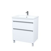 Тумба с умывальником, напольная, 70 см, белый, Zodiac X, IDDIS, арт-ZDX70WFi95K — фото 2, Тумбы с раковиной