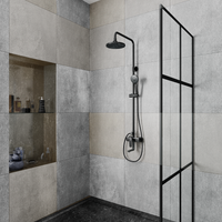 Душевая система D&K Bayern.Fürth , черный арт-DA1523705B18 — фото 2, Душевые стойки