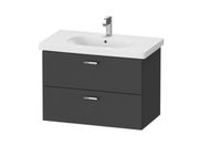 Тумба под раковину, Duravit, XBase, шгв 800*458*560, цвет-графит матовый арт-XB619004949 — фото 1, Тумбы под раковину