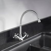 Смеситель для кухни с гибким изливом RASSVET, RAS02-180 — фото 1, Смесители для кухни