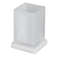 Стакан COLOMBO DESIGN LOOK настольный цвет белый матовый арт-B1641.BM — фото 1, Стаканы для зубных щеток