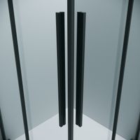 Товар: Душевое ограждение Grossman Galaxy 300.K33.01.8080.21.00 (80*80*195) квадрат,раздвижная,черный матовый,стекло прозрачное,1 место - фото 9 Душевое ограждение Grossman Galaxy 300.K33.01.8080.21.00 (80*80*195) квадрат,раздвижная,черный матовый,стекло прозрачное,1 место — фото 9, Душевые кабины и ограждения