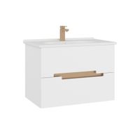 Тумба с раковиной ORKA Lodi 80 подвесная, белый, золото арт-5005884 — фото 14, Тумбы с раковиной