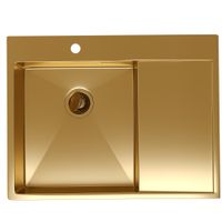 Товар: Кухонная мойка Reflexion Iseo RX2250GD брашированное золото - фото 341 Кухонная мойка Reflexion Iseo RX2250GD брашированное золото — фото 341, Кухонные мойки