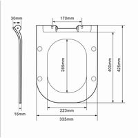 Сиденье для унитаза Orange C02-003w с микролифтом — фото 1, Сиденья для унитаза