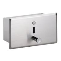 105109015 HOTEL Встроенный дозатор жидкого мыла 1000 мл сталь шлифованная BEMETA — фото 1, Дозаторы