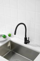 Смеситель для кухни с гибким изливом BELZ , черный арт-B73810-7 — фото 2, Смесители для кухни