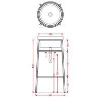 Консоль Artceram Fuori Scala для круглой раковины цвет белый матовый арт-ACA054 05 — фото 2, Консоли для раковины