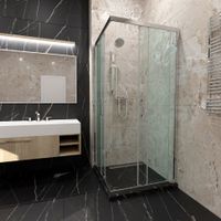 ДШ Фикс-Хром 90*90, квадрат (2 места) арт-Щ0000067439 — фото 4, Квадратные душевые уголки