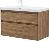 Тумба с раковиной Aquanet Nova Lite 2.0 100 L 2 ящ. цв. дуб рустикальный 00365908 — фото 9, Тумбы с раковиной