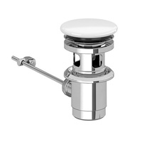 Товар: Донный клапан, Villeroy&Boch, для раковин, нажимной (Push-Open/Click Clack/Stop&Go/Up&Down), форма крышки-круглая, материал крышки-керамика, цвет-альпийский белый арт-68100001 - фото 1 Донный клапан, Villeroy&Boch, для раковин, нажимной (Push-Open/Click Clack/Stop&Go/Up&Down), форма крышки-круглая, материал крышки-керамика, цвет-альпийский белый арт-68100001 — фото 1, Донные клапаны