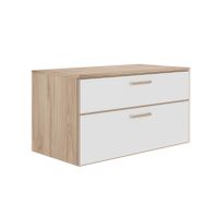 Тумба под раковину ORKA Salerno 100 подвесная, белый матовый, ручки золото арт-3008782 — фото 5, Тумбы под раковину