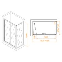 Душевой уголок RGW PA-142 (PA-21+Z-050-5) 1200x700 060814227-11 — фото 6, Душевые уголки