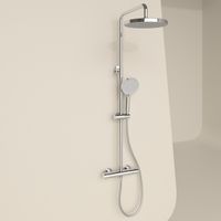 Товар: Душевая стойка Sancos Teo c термостатом, с регулировкой по высоте, цвет хром, арт. SC11001CH - фото 3 Душевая стойка Sancos Teo c термостатом, с регулировкой по высоте, цвет хром, арт. SC11001CH — фото 3, Душевые стойки