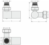 Товар: Вентиль Вентиль Сунержа 3D левый цилиндр (G 1/2" НР х G 3/4" НГ) Матовый чёрный 31-1402-1234 - фото 2 Вентиль Вентиль Сунержа 3D левый цилиндр (G 1/2" НР х G 3/4" НГ) Матовый чёрный 31-1402-1234 — фото 2, Комплектующие для полотенцесушителей