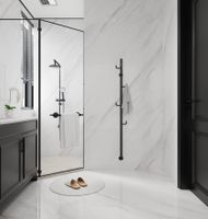 Полотенцесушитель электрический c поворотными крючками 178*1661, цвет: черный матовый. арт-AQM3150MB — фото 2, Электрические полотенцесушители