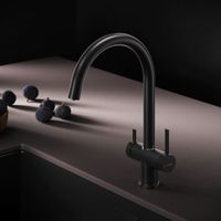 F8F07722 Func, смеситель для кухни с C-изливом с каналом для питьевой воды, черный — фото 8, Смесители для кухни