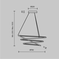 Товар: Подвесной светильник Maytoni MOD100PL-L88BSK1 - фото 2 Подвесной светильник Maytoni MOD100PL-L88BSK1 — фото 2, Подвесные светильники
