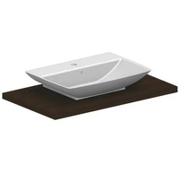 Раковина Scarabeo KYLIS накладная с переливом с одним отверстием цвет белый арт-8046/R — фото 1, Раковины накладные