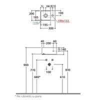 Раковина GLOBO T-EDGE подвесная цвет белый арт-B6R30BI — фото 2, Раковины накладные