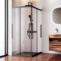 Товар: W84G-403-12090-BT Душевое ограждение Func Square Slide 120х90, черный, прозрачное - фото 1 W84G-403-12090-BT Душевое ограждение Func Square Slide 120х90, черный, прозрачное — фото 1, Прямоугольные душевые уголки