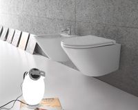 Унитаз GLOBO FORTY3 подвесной цвет белый арт-FOS07BI — фото 2, Подвесные унитазы