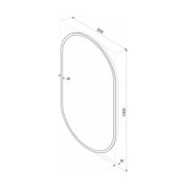 Зеркало Бриклаер Вега 55 овал сенсор на зеркале бесконтактный арт-4627125415616 — фото 2, Зеркала в ванную комнату