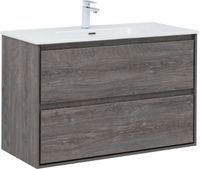 Товар: Тумба с раковиной Aquanet Милан (Flash) 100 цв. дуб рошелье 00340326 - фото 2 Тумба с раковиной Aquanet Милан (Flash) 100 цв. дуб рошелье 00340326 — фото 2, Тумбы с раковиной