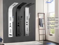 Товар: Панель VIRGINIA BR душевая из нержавеющей стали с форсунками Ceruttispa , цвет матовая нержавеющая сталь арт-CT9983 - фото 4 Панель VIRGINIA BR душевая из нержавеющей стали с форсунками Ceruttispa , цвет матовая нержавеющая сталь арт-CT9983 — фото 4, Душевые панели