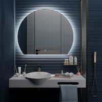 Зеркало с LED-подсветкой MOON (100*120) /AQUA DE MARCO Moon100/120 — фото 8, Зеркала в ванную комнату