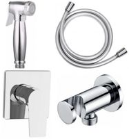 Набор смесителя с гигиеническим душем Aquanet Static 1.02 (с внутренней частью) арт-00257145 — фото 1, Гигиенические души