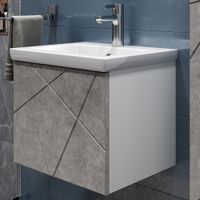 Тумба под раковину VIGO Geometry 50 подвесная бетон арт-032 бетон — фото 3, Тумбы под раковину