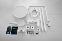 Душевая стойка с тропическим душем BELZ, белая, арт-B24713-8 — фото 8, Душевые стойки