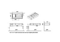 65678 Origin Тумба 90 см с выдвижным ящиком правый дуб (без раковины без столешницы) VITRA — фото 1, Тумбы под раковину