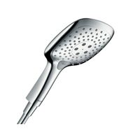 Ручной душ, Hansgrohe, Raindance Select E, размер душевого диска, мм-150, количество режимов-3, тип струи-RainAir, CaresseAir, Mix, цвет-хром арт-26551000 — фото 1, Лейки для душа