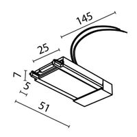 Комплектующие для систем освещения с токоведущими элементами Technical арт-TRA084B-11W — фото 2, Комплектующие для освещения