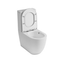 Чаша унитаза-компакта напольного безободкового OWL Vind Cirkel-GL с сиденьем DP микролифт, система смыва Торнадо арт-TOWLT190301 — фото 2, Напольные унитазы