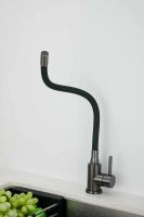 Смеситель для кухни с гибким изливом BELZ , оружейная сталь арт-B73810-3 — фото 3, Смесители для кухни