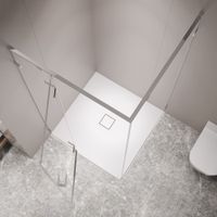 Душевой уголок RGW SV-030 100x100, квадратный, профиль хром, стекло прозрачное/8 мм, арт-353203000-11 — фото 3, Квадратные душевые уголки