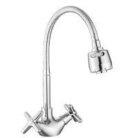 Смеситель для кухни с гибким изливом и режимом &quot;душ&quot; Splenka S80.43, хром — фото 1, Смесители для кухни