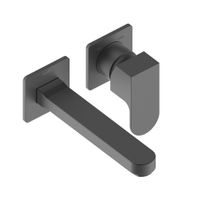 Смеситель для раковины Bossini Gillo Z00732.073 настенный встраиваемый внешняя часть цвет черный матовый — фото 2, Смесители для раковины