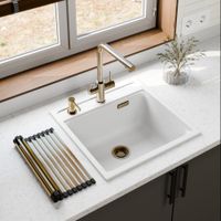 Товар: Арматура сливная MILACIO брашированное золото арт-MCU.015.GD - фото 3 Арматура сливная MILACIO брашированное золото арт-MCU.015.GD — фото 3, Комплектующие для кухонных моек