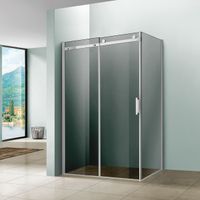 Душевой уголок Como , 1200*900, хром, стекло тонированное арт-VSR-1C9012CG — фото 3, Прямоугольные душевые уголки