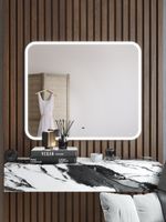 BOND Зеркало прямоугольное 100х80см с LED подсветкой и сенсорным диммером арт-M39ZE-10080 — фото 15, Зеркала в ванную комнату