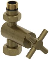Вентиль Вентиль Сунержа прямой крест (G 1/2" НР х G 3/4" НГ) Состаренная бронза арт-05-1409-1234 — фото 3, Комплектующие для полотенцесушителей