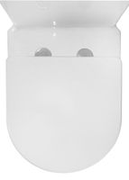 Унитаз-компакт Azario LANDER 410х665х835 напольный, безободковый, в комплекте с быстросъемным сиденьем "Микролифт" арт-AZ-1299A — фото 9, Напольные унитазы