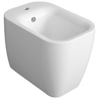 Биде SIMAS HENGES Напольное приставное с одним отверстием цвет белый HE04/F91 — фото 1, Биде напольные