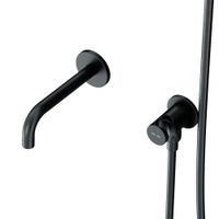 FB85A3RH42 X-Joy, набор: встроеный см-ль, излив, прямоуг.верхний душ 300х210мм, ручн.душ, черный — фото 7, Встраиваемые душевые комплекты