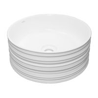 Раковина-чаша Azario 410х410х180 накладная, круглая, белый матовый арт-AZ-3272-MW — фото 1, Раковины накладные